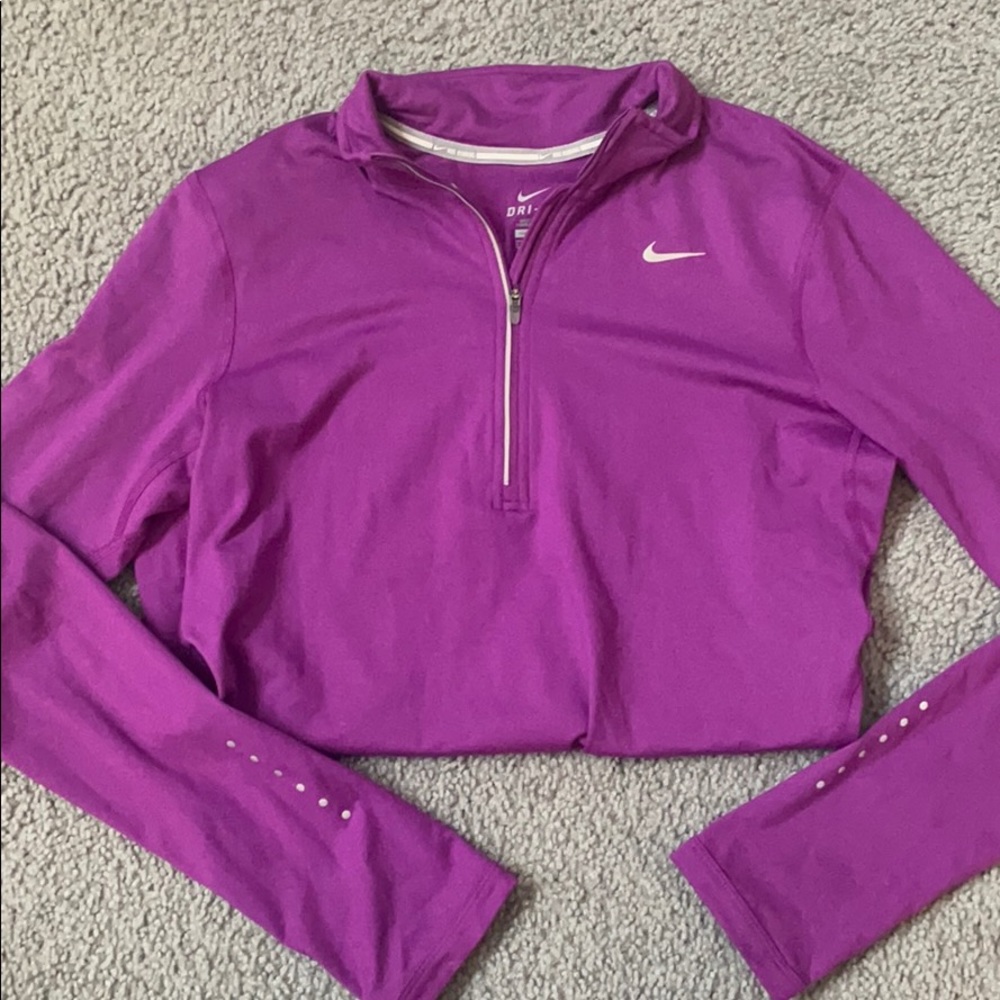 Nike Quarter Zip Dri Fit Long Sleeve size Small